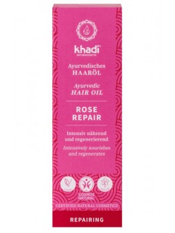 khadi Huile Capillaire Ayurvédique Rose Repair