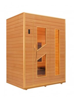 sauna infrarouge en cèdre rouge 2-3 places, pour 2-3 personnes - HGT Royal Classic RH 150