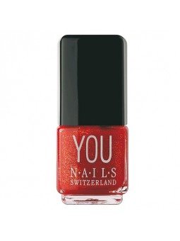 YOU Nails - Glitterlack 11ml Nr. 207 - Rot Gold Glitter