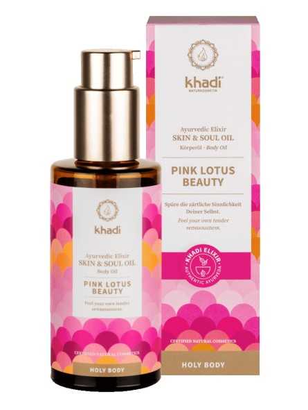 khadi körperöl pink lotus beauty