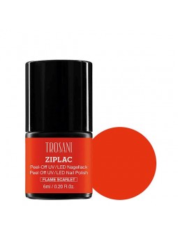 Peel Off UV-Nagellack - Flame Scarlet Orange-Rot - 6ml