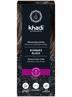 khadi Tinta Naturale per Capelli Nero