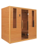 Sauna ad infrarossi di legno di cedro rosso per 4 persone - HGT RG Suite, Smaragd