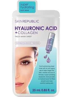 Skin Republic Gesichtstuchmaske Hyaluronic Acid + Collagen