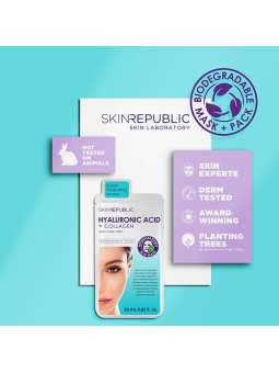 Skin Republic Face Mask Sheet Hyaluronic Acid + Collagen