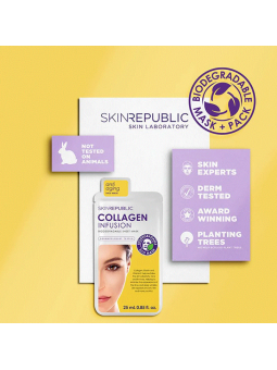 Skin Republic Maschera in Cotone Collagen Infusion