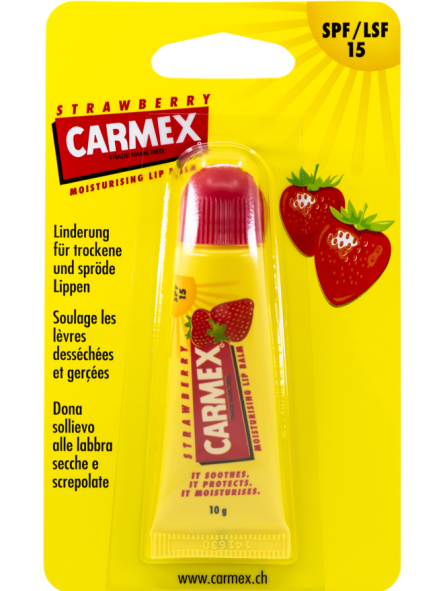 Carmex Lippenbalsam Erdbeere Tube