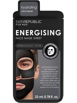 Skin Republic Gesichtstuchmaske für Männer - Energising