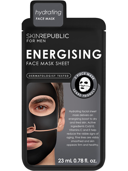 Skin Republic Gesichtstuchmaske für Männer - Energising