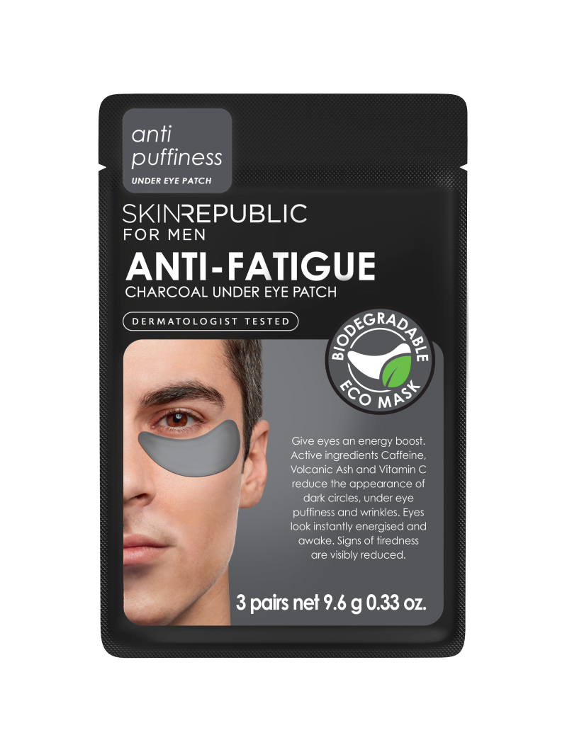 Skin Republic Anti-Müdigkeit Augenpatches mit Aktivkohle für Männer