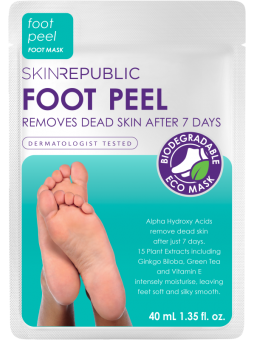 Skin Republic Foot Peel Maschera Esfoliante per i Piedi