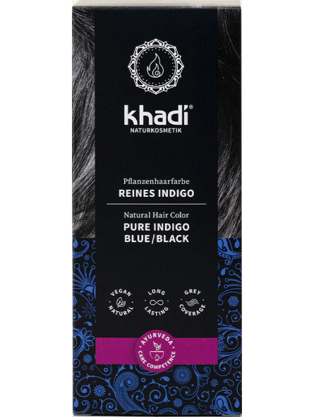 khadi Pflanzenhaarfarbe Reines Indigo